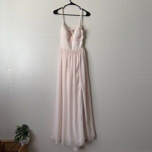 Azazie Zeya bridesmaid dress in Rose Petal